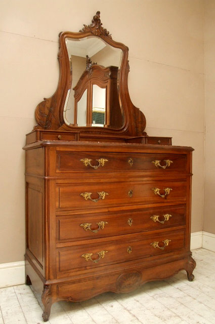 antique french rococo style chest of drawers